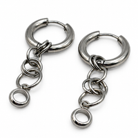 Boucles d'oreilles composition anneaux