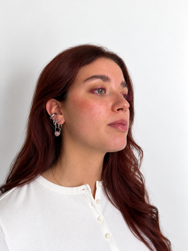 Boucles d'oreilles double chaîne Anaëlle
