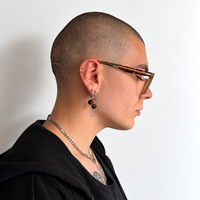 Boucles d'oreilles double chaîne Camille