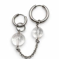 Boucles d'oreilles double chaîne Louisa