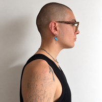 Boucles d'oreilles double chaîne Zoé