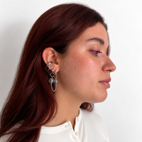 Boucles d'oreilles double chaîne Louisa