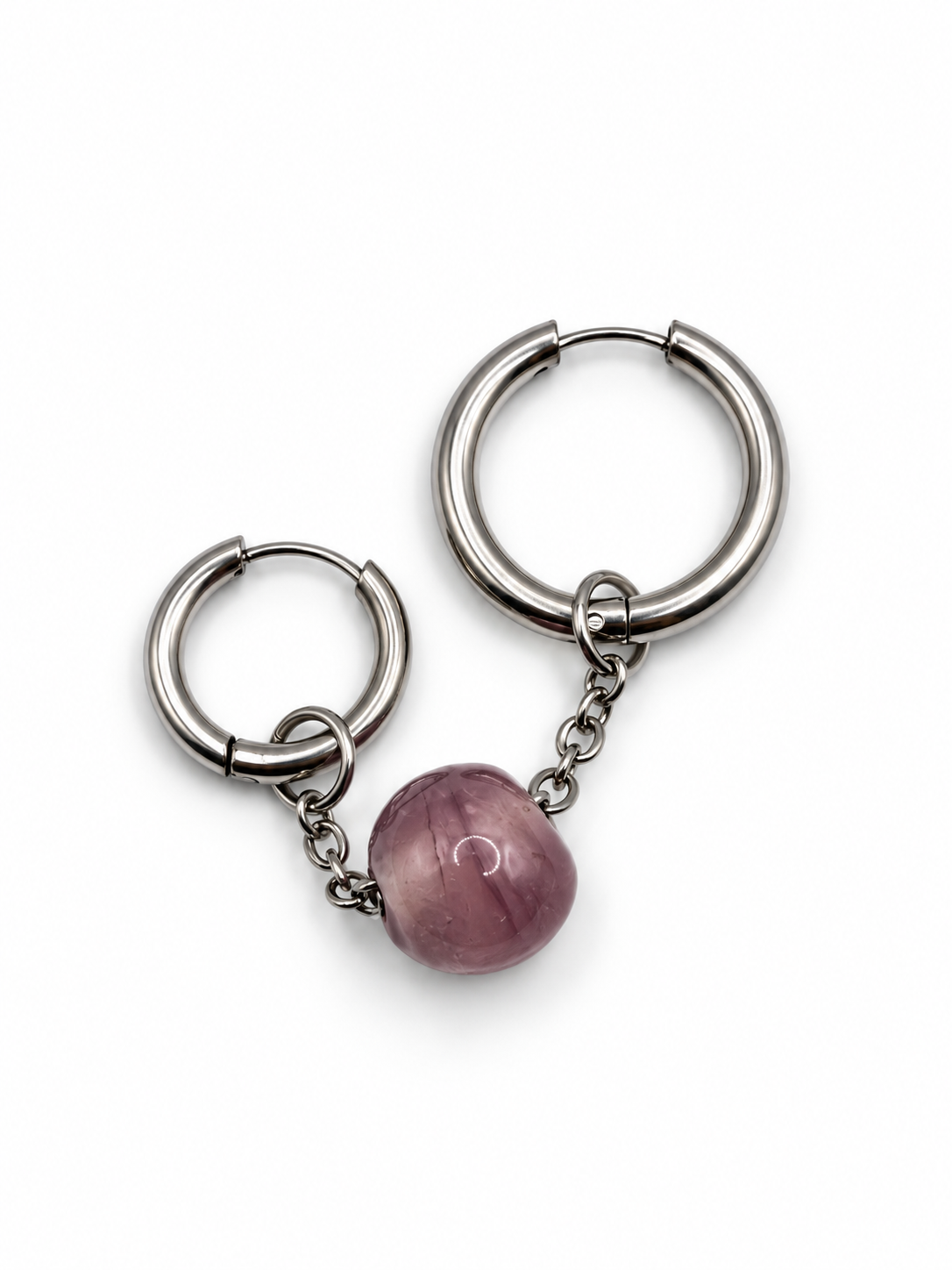Boucles d'oreilles double chaîne Anaëlle