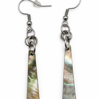 Boucles d'oreilles pendantes nacrées
