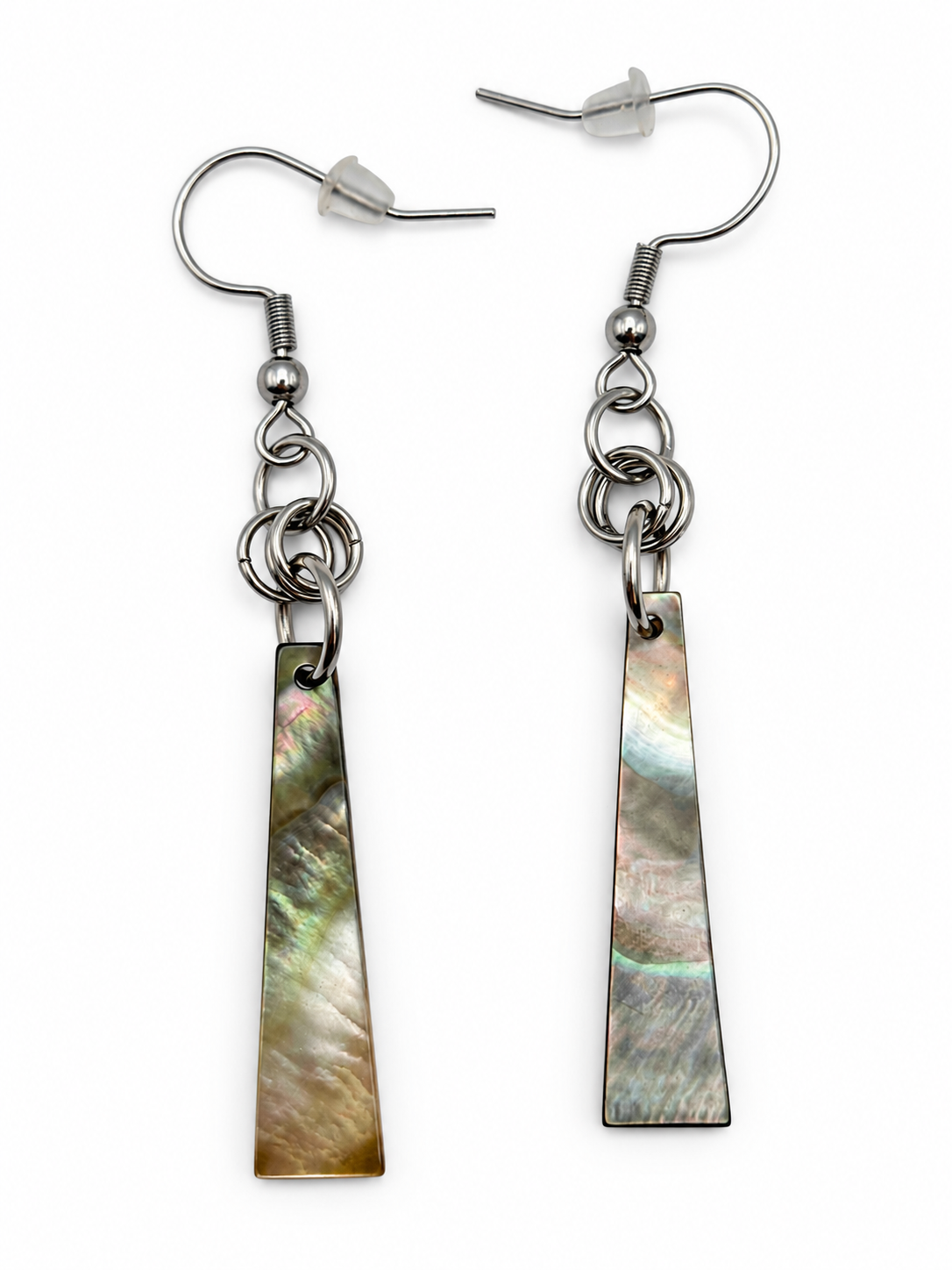 Boucles d'oreilles pendantes nacrées