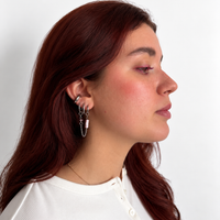 Boucles d'oreilles double chaîne Clothilde