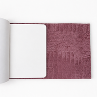 Carnet en cuir bordeaux A6