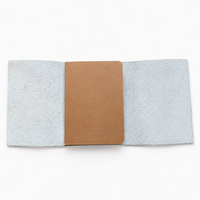 Carnet en cuir blanc A6