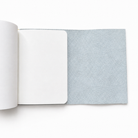 Carnet en cuir blanc A6
