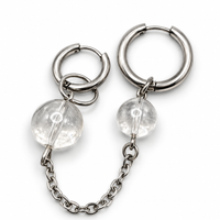 Boucles d'oreilles double chaîne Louisa
