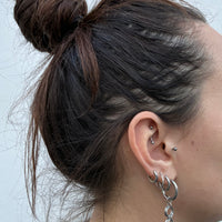 Boucles d'oreilles perles vertes