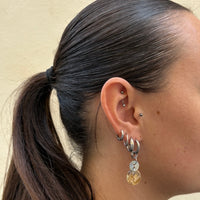 Boucles d'oreilles composition nacrée